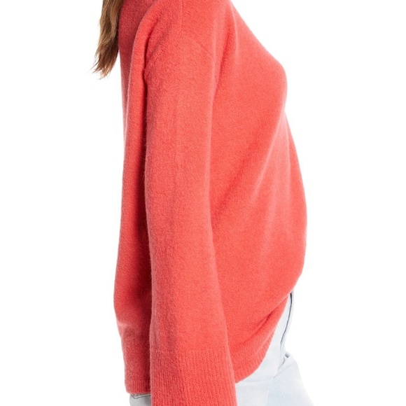 Something Navy Red Mum Turtleneck Sweater M - Picture 3 of 6